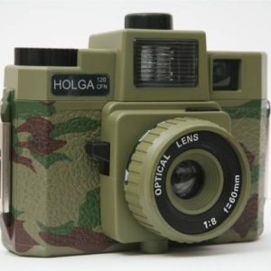 Holga 120 CFN Camera 4 Colour Flash - (Camouflage)