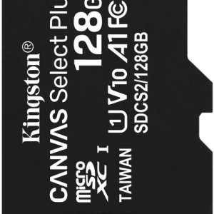 Картка пам'ятi KINGSTON microSDXC 128Gb Canvas Select+ A1 (R100/W85) 