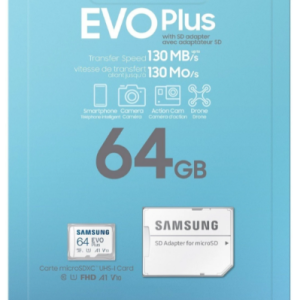 Картка пам'ятi SAMSUNG microSDXC 64GB EVO PLUS