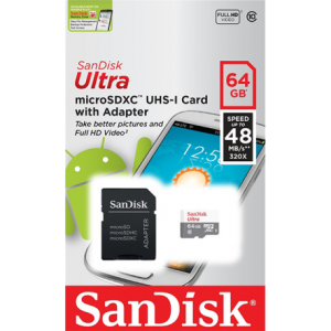 Карта памяти Sandisk Ultra 64Gb (class 10) 48Mb/s