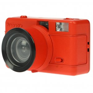 Fisheye Compact Camera Red