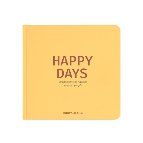 Фотоальбом желтый Happy days