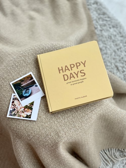 Фотоальбом желтый Happy days